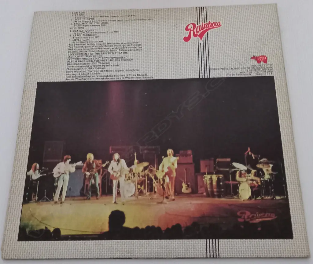 Eric Clapton, Eric Clapton's Rainbow Concert Image 1++